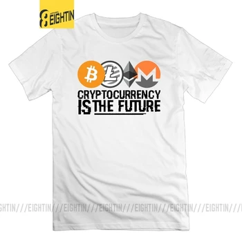 Cryptocurrency Monero T-Shirt Teenage Monero Casual Klassiske Hvide T-Shirt Er Man Bomuld Grafisk Tøj Crypto Bomuld
