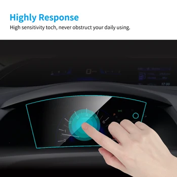 Bil Instrument Panel Skærm Protektor TPU Film for Honda CIVIC Indvendige Betjeningspanel Membran Beskyttende Film Auto Tilbehør til Bilen