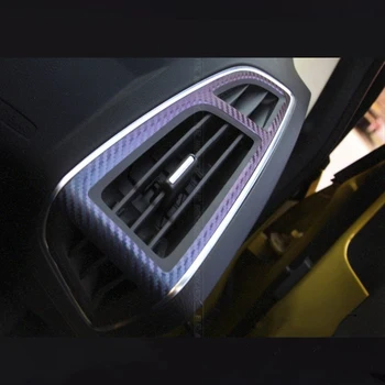 Interiør Central Kontrolpanel Outlet Sticker Carbon Fiber Decal Auto Biler Bil Styling For Ford Focus 3 MK3 Tilbehør