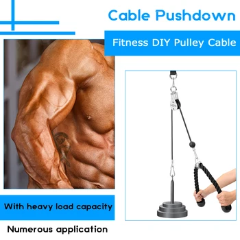 Trænings-og DIY-Fitness Remskive Kabel-Maskine Vedhæftet fil System Indlæsning af Pin-kode Ophæve Træning Arm Biceps Triceps Hånd træningsudstyr