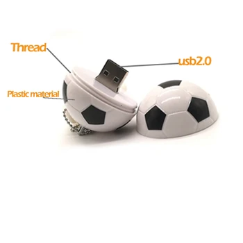 USB-flash-drev Nyeste design fodbold pen drive 4GB, 8GB, 16GB, 32GB, 64GB reelle kapacitet memory stick u disk mini computer pendrive