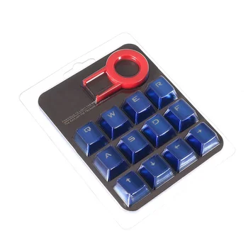 12-tasten Caps PBT-baggrundsbelyst WASD Retning Tasterne Med Keycap Aftrækker Til Cherry MX Switches Mekanisk Gaming Tastatur, Udskiftning