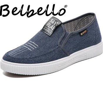 Belbello mænds lærredssko Looping sko studerende ånde frit skridsikkerheden sko mænd ' s low cut-loafers