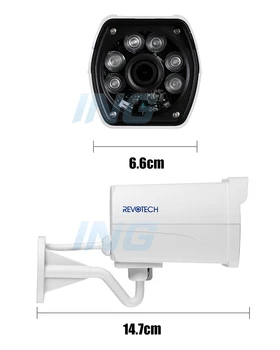 AHD Vandtæt 720P / 1080P CCTV Kamera 6 Array LED Udendørs 1.0 MP / 2,0 MP Sikkerhed Kamera nattesyn Bullet Cam med IR-Cut