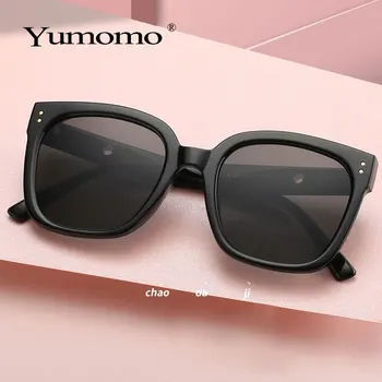 Retro Overdimensionerede Square Solbriller Besat Luksus Mærke Store Ramme Solbriller Kvinder Skygge Oculos