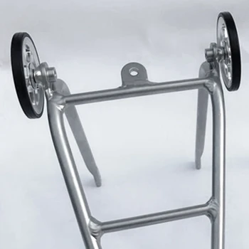 Aluminium Legering Cykel Bageste Rack til Brompton med Let Hjul, Cykel Holder Bagage Hylde Cykel Tilbehør