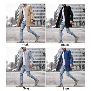 ZOGAA Mærke herre frakke 2020 Afslappet frakke 4 farver mænd frakker vinter formelle herre trench coat jakke plus størrelse S-3XL ping