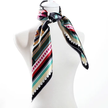 2021 Foråret Bohemia Silke Tørklæde Sjal Store Torv Mode Hoved Tørklæder til Kvinder, Damer Gaver 88x88cm