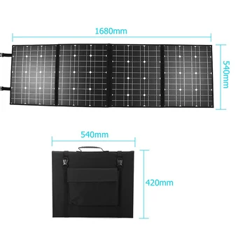 18V 400W Solar Panel USB-Udgang Monocrystallinel Vandtæt Solceller Folde Pakke med 10/20/30/40/50A/60A Controller