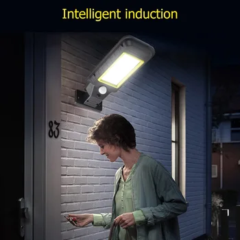 Udendørs Sol Gade Lampe Integreret Menneskelige Krop Induktion væglampe Spotlight Solenergi LED Vandtæt Nem Installation