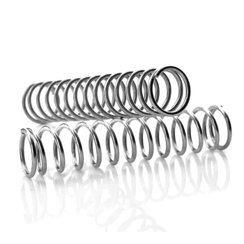 10stk 304 rustfrit stål foråret pres foråret korte fjeder Wire diameter på 0,8* udvendig diameter 7* længde 10-50