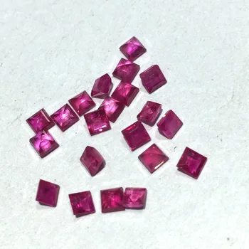 ECHSUN naturlige ruby sten burma AAA-pladsen på 2,5*2,5 mm løs smykkesten bague biżuteria rubis smykker armbånd edelstenen