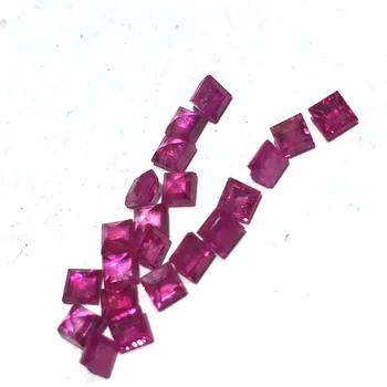 ECHSUN naturlige ruby sten burma AAA-pladsen på 2,5*2,5 mm løs smykkesten bague biżuteria rubis smykker armbånd edelstenen