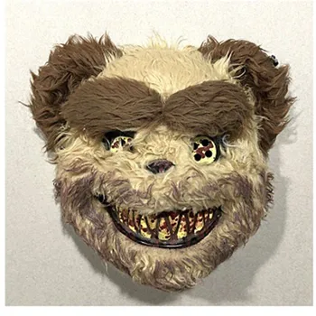 Blodige Bamse Kanin Maske Maskerade Skræmmende Wolf Maske til Halloween Cosplay Horror Rekvisitter Halloween Maske Mønstre JL100