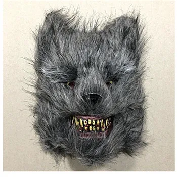 Blodige Bamse Kanin Maske Maskerade Skræmmende Wolf Maske til Halloween Cosplay Horror Rekvisitter Halloween Maske Mønstre JL100