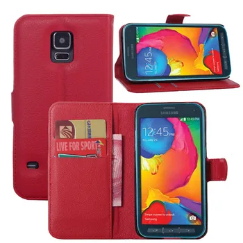 Flip Læder taske cover Til Samsung Galaxy S5 S5 Mini S5 Aktiv bagcoveret Boliger Pung sag shell+Kort+Stand