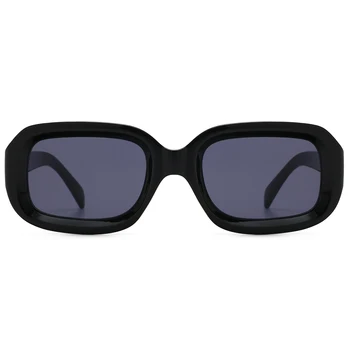 Peekaboo black square solbriller kvinder lille leopard uv400 damer retro solbriller til mænd 2021 sommer stil tilbehør