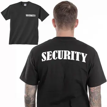Sikkerhed T-shirt Begivenhed Bouncer Part Personale Trykt Uniform-og Bagside Top Streetwear Camiseta Bomuld kortærmet T-shirt
