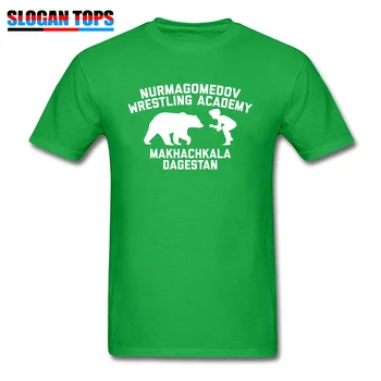 Bjørn Mandlige Mænd T-shirt 2019 Sort Tshirt Nurmagomedov Wrestling Academy Herre Toppe & t-Shirts MMA Fighter T-Shirt Logo Kunde