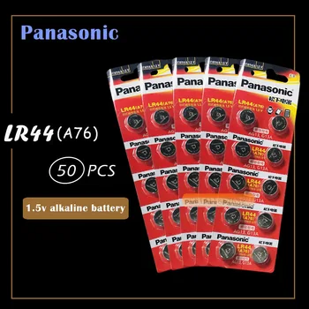 50stk/5Packs PANASONIC LR44 A76 AG13 0%Hg SR1154 357 LR 44 1,5 V-Celle batteri batterier Til lommeregneren 0%Hg