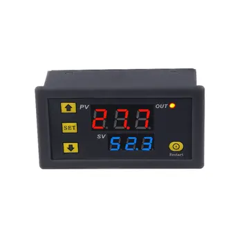 W3230 Lcd-Rød Og Blå Display Dc 12V 20A Digital Termostat Temperatur Controller Meter Regulatorer