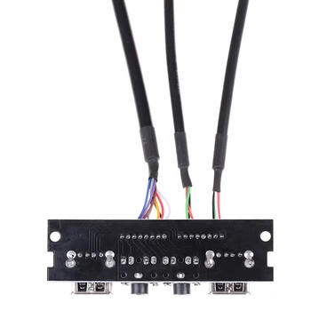 1*Audio-Kabel PC-Computer Case-PCB-frontpanel-USB 2.0 Audio-Port Mic Kabel-Bundkort tilslutningskabel
