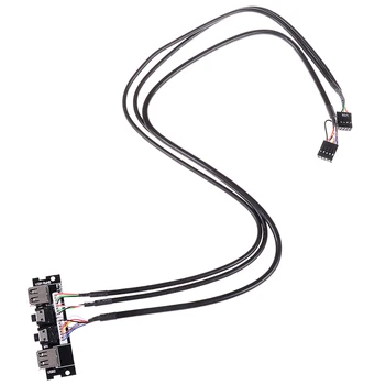 1*Audio-Kabel PC-Computer Case-PCB-frontpanel-USB 2.0 Audio-Port Mic Kabel-Bundkort tilslutningskabel