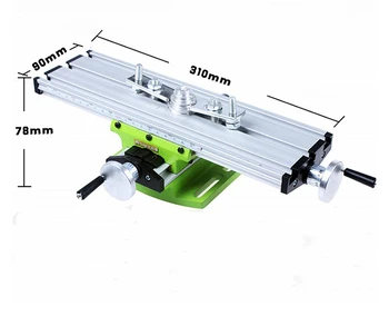 Multifunktions mini bord, bænk skruestik bænk-bore-fræsemaskine stent 6300 aluminium precision 0.05 mm