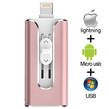 OTG USB-Flash-Drev Til Apple iPhone iPad iPod Mobile USB Flash Disk, USB-Stick Flash Pen-Drev 128G 64GB 16GB 32GB Usb 3.0 Flash