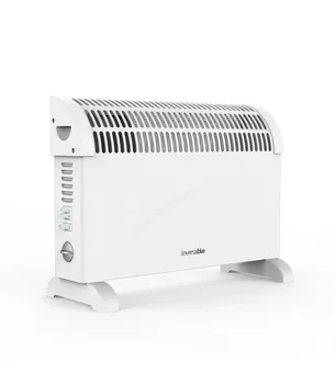Universal Blå Konvektor elektrisk varmelegeme lavt forbrug 2000 W Hvid Farve 3 beføjelser justerbar termostat