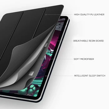 Smart Folio Case Til iPad Pro 11 2018 Slank Oprindelige Officielle 1:1 Magnetisk Cover Med Back Case Til Ny iPad Pro 11 Funda Sort