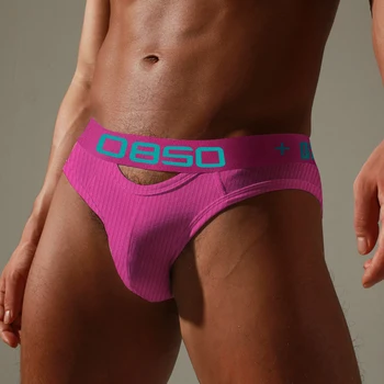 Komfortabel Bomuld Gay-Sexet undertøj til Mænd Skridtbeskytter Trusser Brev Nye Brand Mænd Bikini Herre Undertøj Mænds Undertøj Sjovt