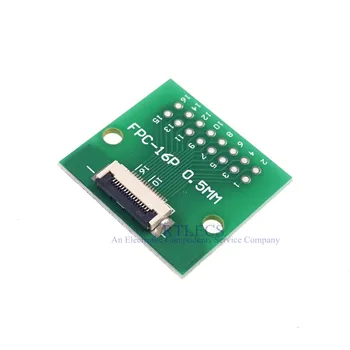 2stk DIY FPC FFC 16 PIN-0,5 mm banen Stik SMT-Adapter til 2,54 mm Plads 2,54 mm pitch gennem hullet DIP PCB lodde adapter