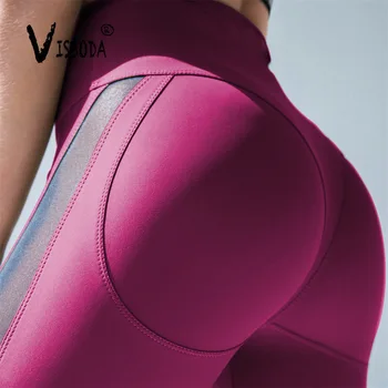 Leggings Kvinder Sexet Pink Push Up Trænings-Og Leggings Mode Ins Damer Træning Med Høj Talje I Sort Mesh Spandex Leggings Plus Størrelse