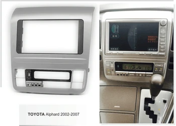 Dobbelt Din Bil Facia for Toyota Alphard 2002-2007-Radio, DVD, Stereo CD-Panel Dash Kit Trim Fascia Ansigt Plade Ramme Bezel-Konsol