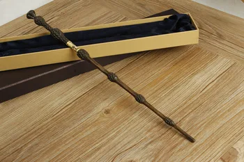 Jern Kerne Kvalitet Deluxe-COS Dumbledore Magic Wand HP Magiske Tryllestave med gaveæske Pakning Gratis togbillet