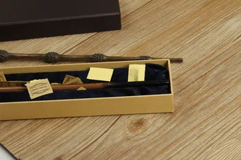 Jern Kerne Kvalitet Deluxe-COS Dumbledore Magic Wand HP Magiske Tryllestave med gaveæske Pakning Gratis togbillet