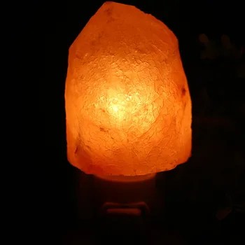 Himalaya Naturlige Salt Lampe Varm Hvid LED Krystal Håndskårne Nat, Lys, Home Decor EU/UK/US/AU-Stik luftrensende