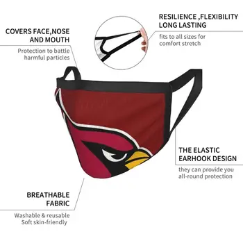 Cardinals-Arizona Pm2.5 Anti Støv DIY Genanvendelige ansigtsmaske Logo Sports Football