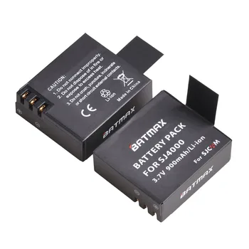 4stk SJCAM sj4000 Eken H9 GIT-LB101 GIT Batteri + LCD-Dual USB Oplader til sj5000 Batteri M10 SJ5000x Sport Action Kamera DV