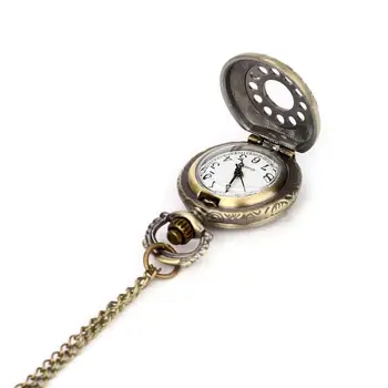 Pocket Watch Mænd ' s Vintage Steampunk Retro Bronze Design Pocket Watch Nye mode Kvarts Vedhæng Halskæde Gave Ure 313