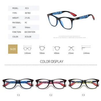 LongKeeper Mænd Anti Blå Lys Briller 2021 Mode Nitte Firkantede Briller Ramme Kvinder Blå Pink Klar Linse Computer-Briller