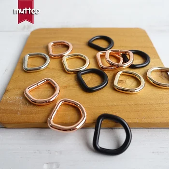 50stk/masse DIY hundehalsbånd kæledyr tilbehør D-ring forbindelse spænde Semi Ring 15mm strop bånd forgyldt metal spænde 4 farver