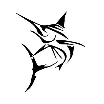 Marlin Fisk, Store Sværdfisk Bil Mærkat Biler, Motorcykler Udvendigt Tilbehør Vinyl Decals til Kofanger Bærbar Båd