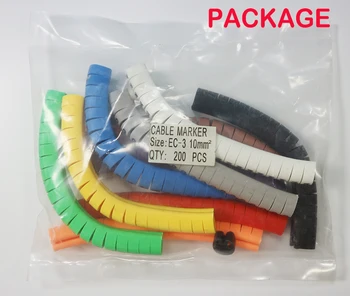 16mm2 EF-3 kabel-markør 0-9 række forskellige farverige blandede A-Z 26 bogstaver kabel-markører wire mark kabel-label i kabel-ærmer