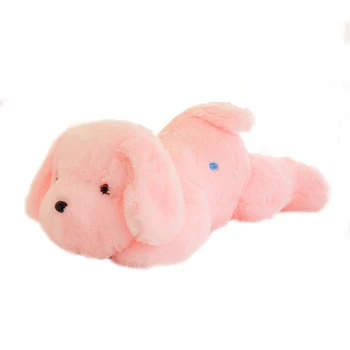 50cm Hot Salg Farverige Lysende teddy dog LED Lys Plys Pude Pude Børn Toy Udstoppede Dyr Dukke Fødselsdag Gave til barnet