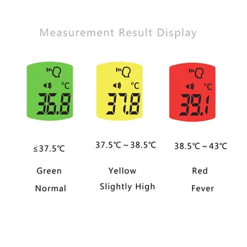 Nye Ikke-Kontakt Termometer Infrarødt Termometer Pande Krop Baby Voksne Udendørs Hjem Digital Infrarød Feber Øretermometer