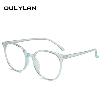Oulylan Anti Blå Lys Briller Ramme Mænd Gennemsigtige Briller Rammer for Kvinder Vintage Optiske Briller Computer-Briller