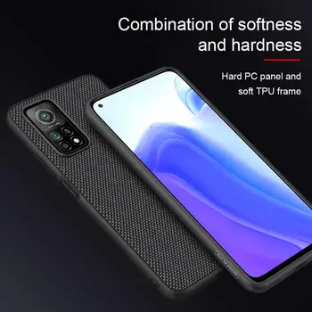 For Xiaomi Mi 10T Pro Tilfælde Mi10T 5G NILLKIN Teksturerede Nylon Fiber Luksus Holdbare Non-slip Dæksel Hus For Xiaomi Mi 10T Pro 5G
