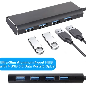 4i1 USB 3.0 HUB 4 Port-Adapter Multi USB-Splitter Høj Hastighed OTG til MacBook HP DELL PC Computer Tilbehør Adaptador
